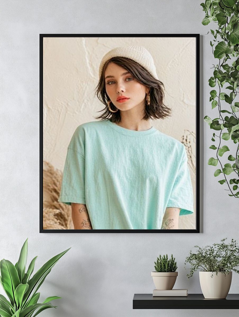 Minimalist Portrait Photography Poster. — room view 4