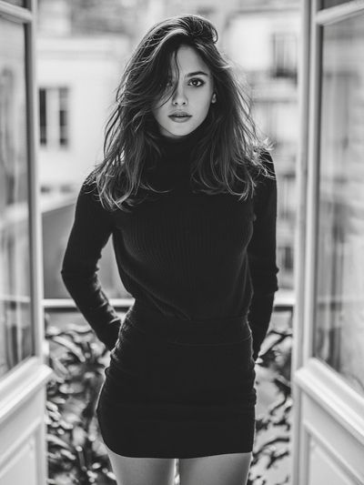 Monochrome Fashion Portrait Poster.