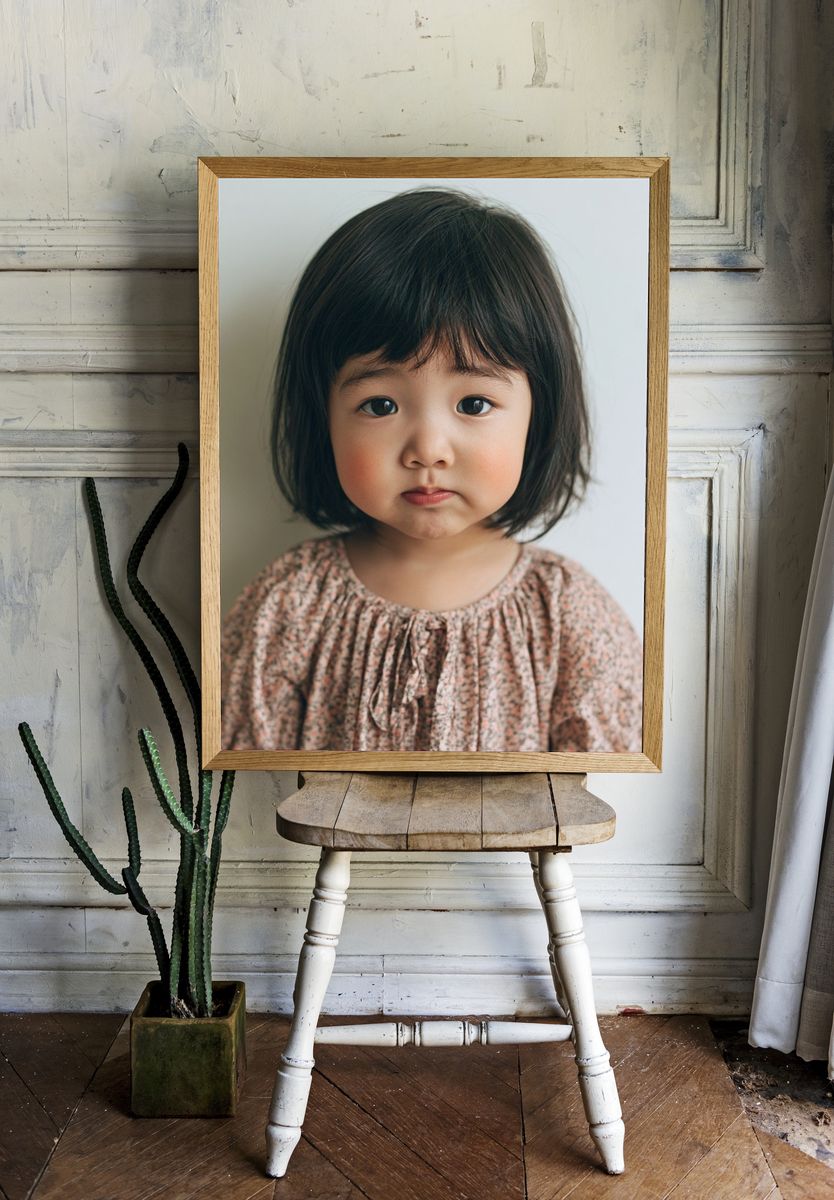 Toddler Portrait Photography Poster. — room view 1