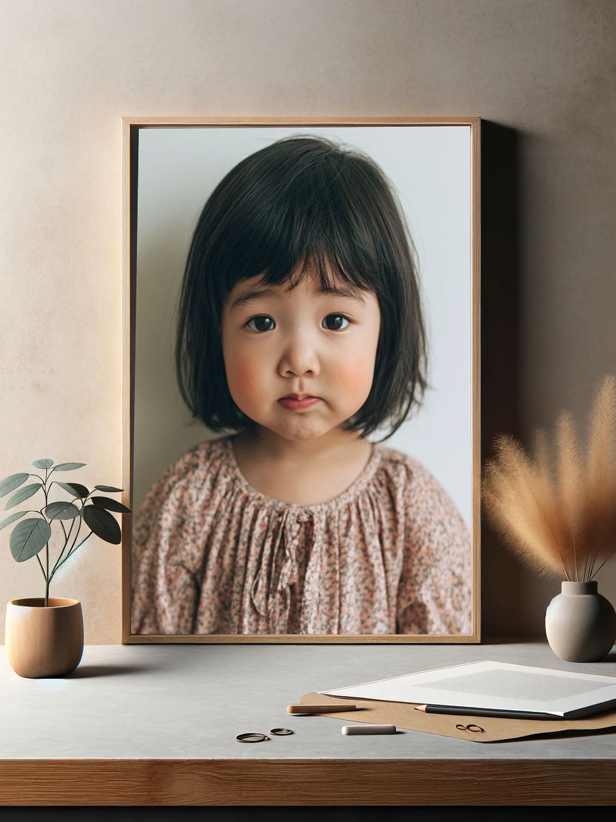 Toddler Portrait Photography Poster. — room view 2