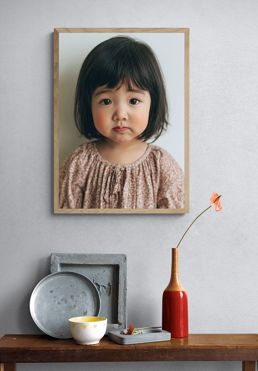 Toddler Portrait Photography Poster. — room view 3
