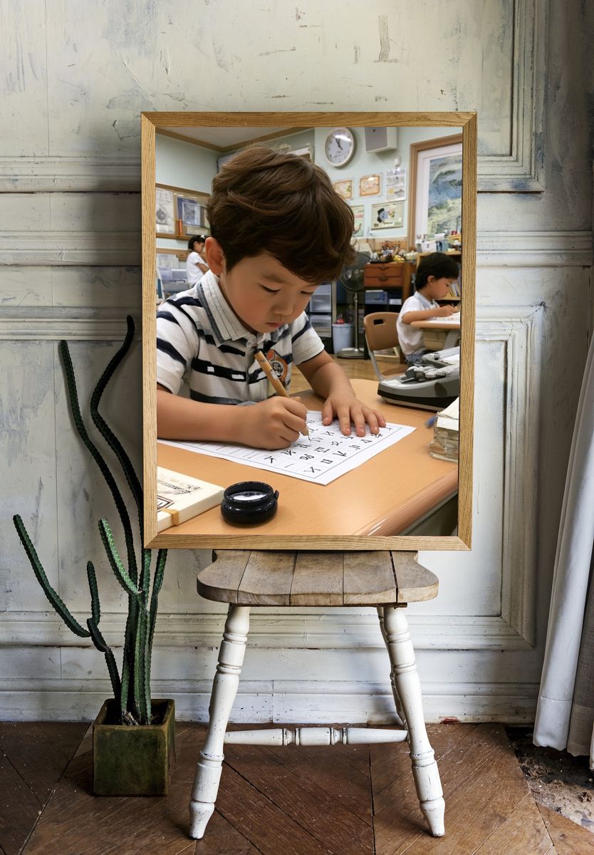 Classroom Calligraphy Photography Poster. room preview