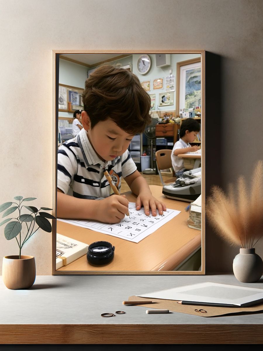 Classroom Calligraphy Photography Poster. — room view 2