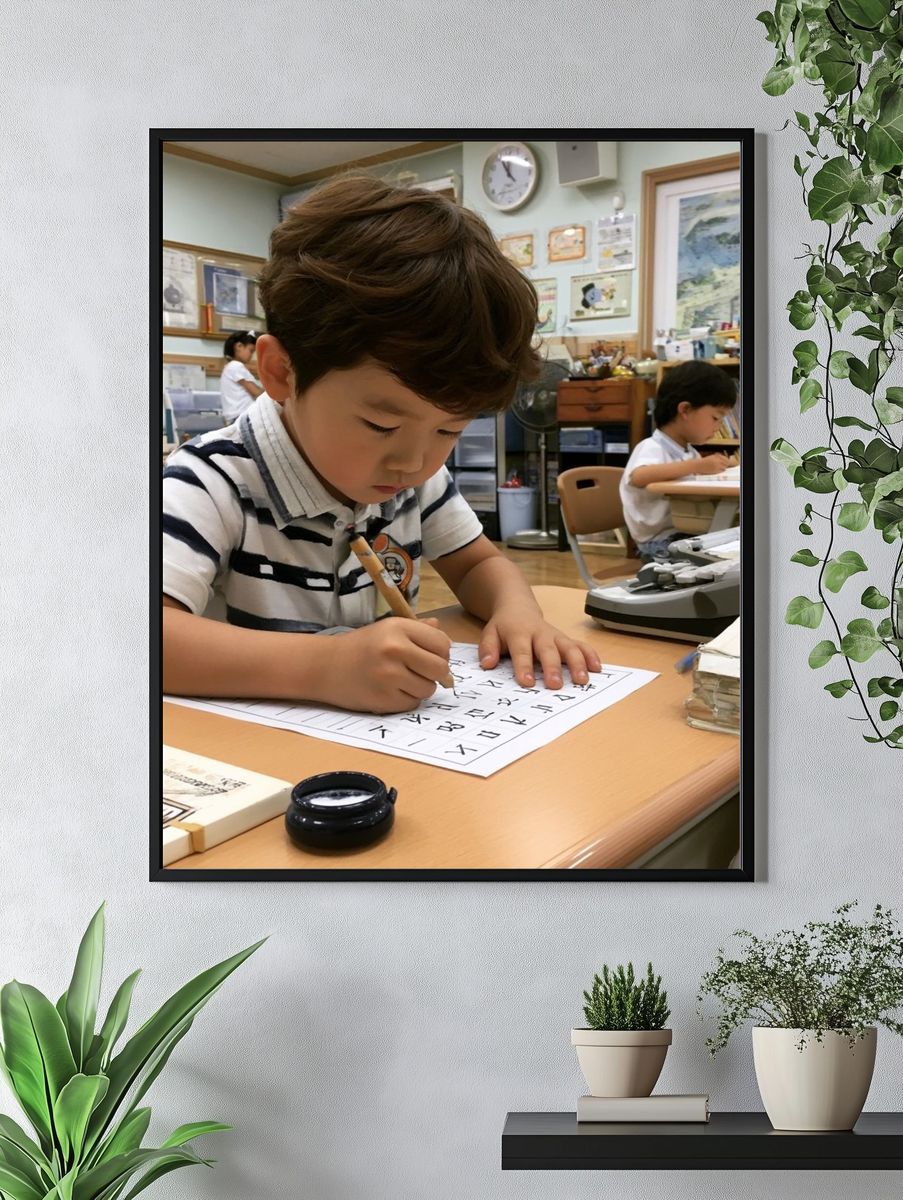 Classroom Calligraphy Photography Poster. — room view 4