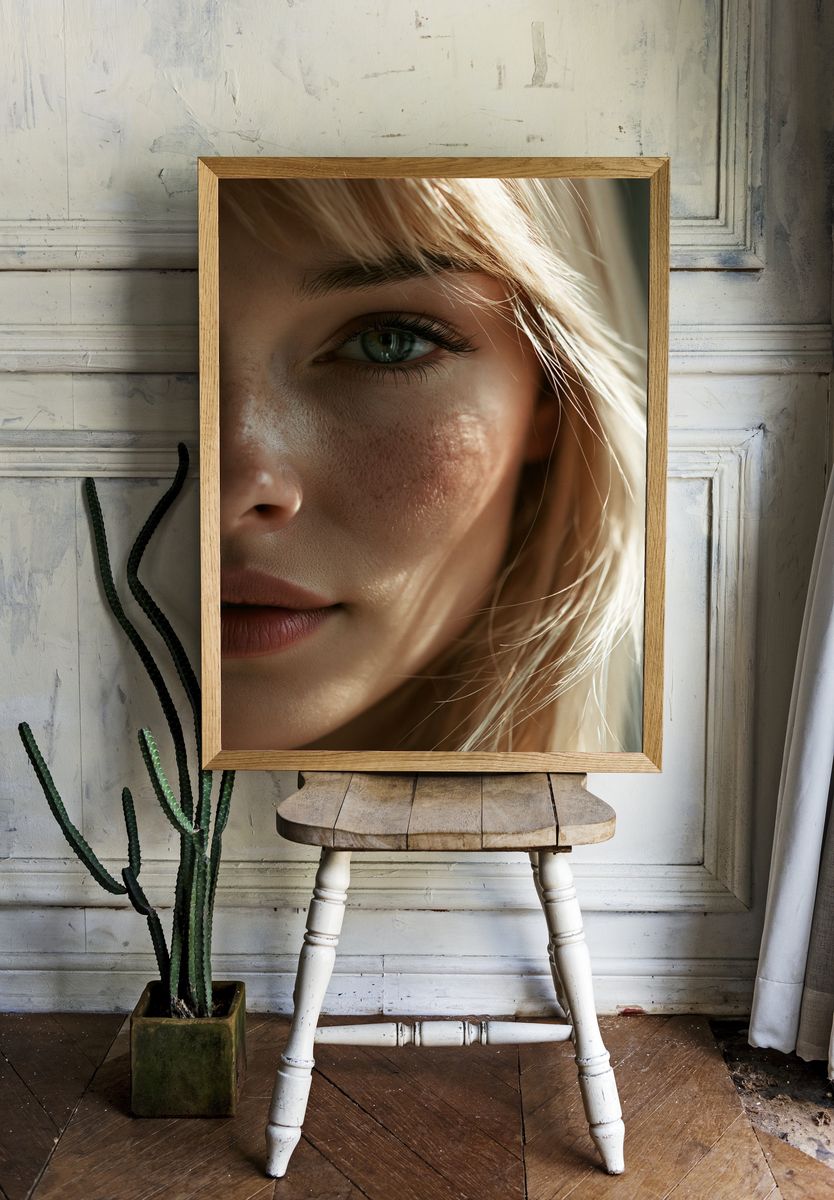 Soft Light Portrait Print. room preview