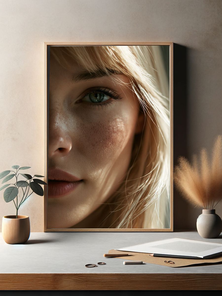Soft Light Portrait Print. — room view 2
