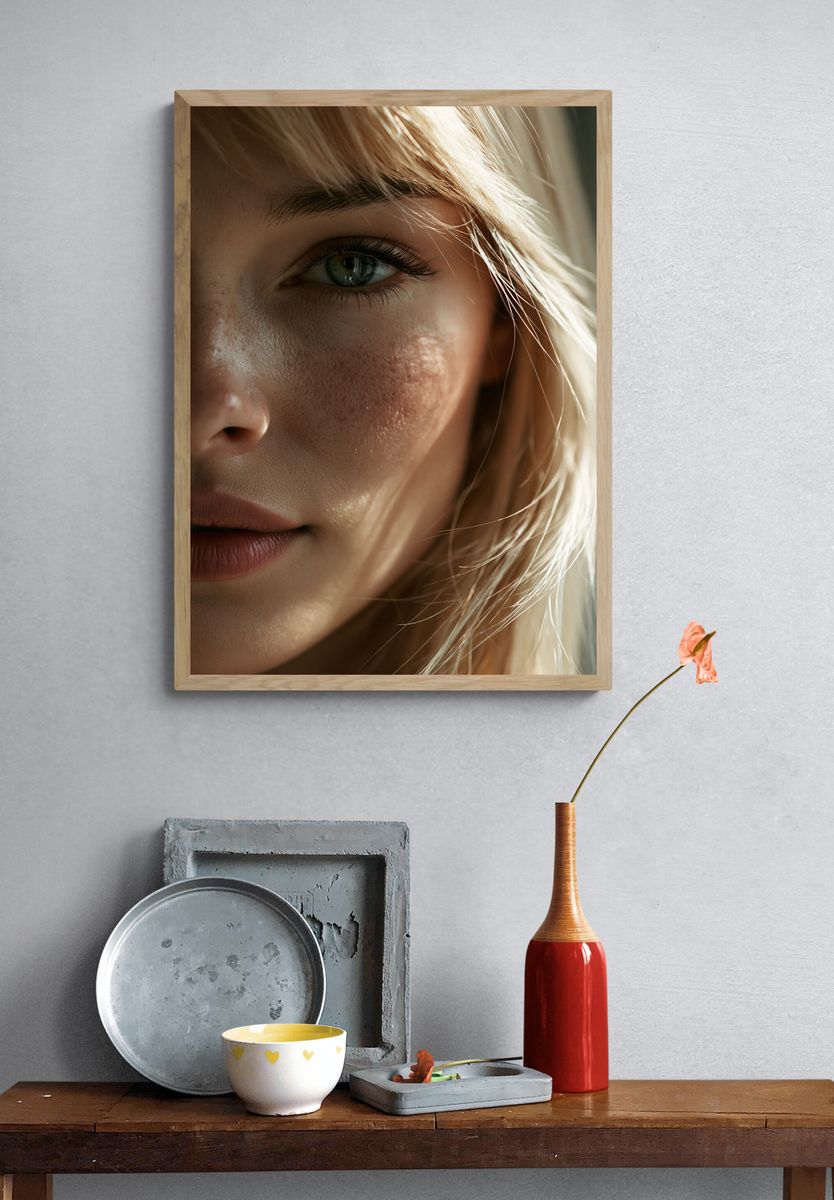 Soft Light Portrait Print. — room view 3