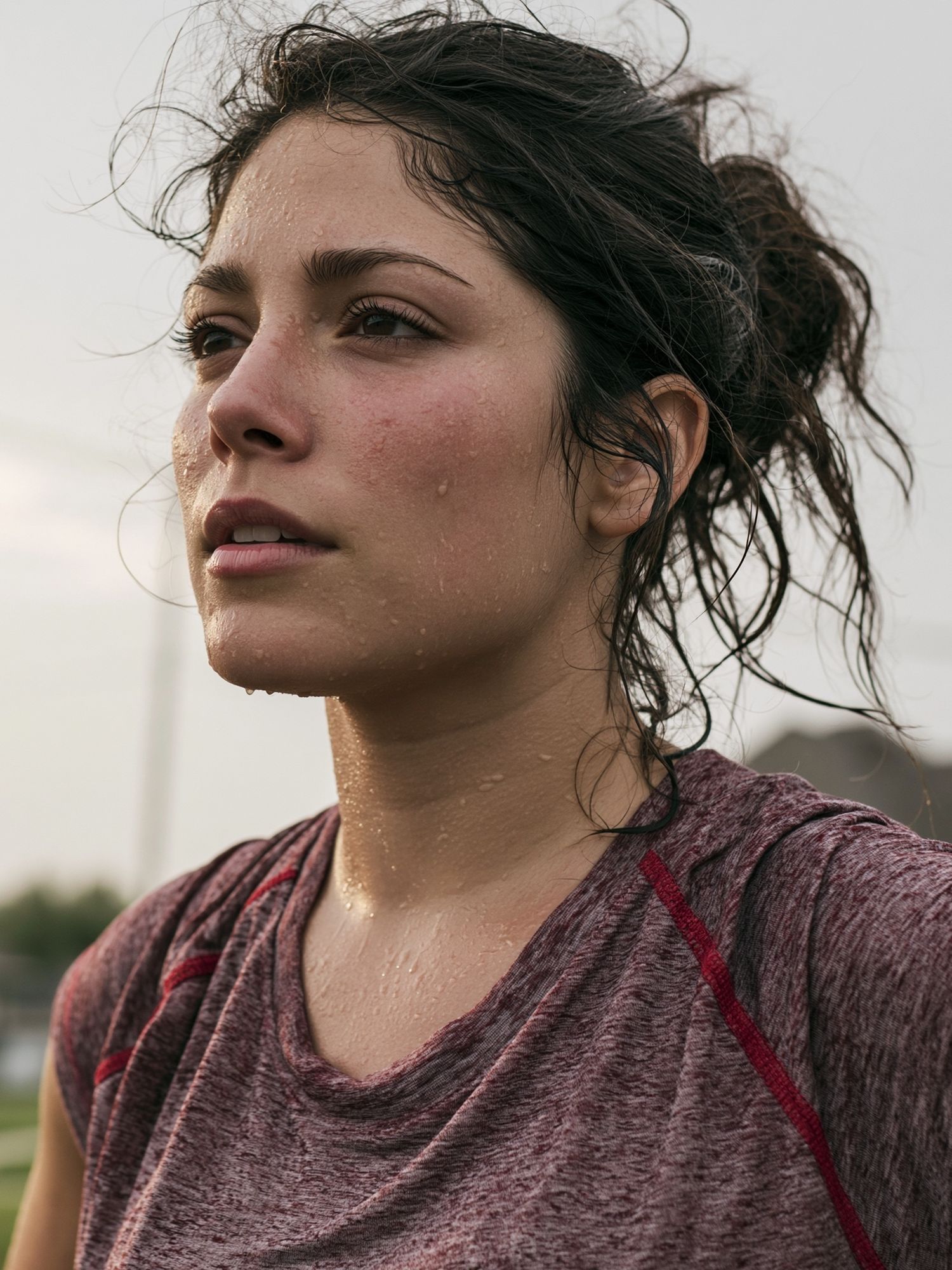 Sweaty Runner Portrait Print. poster — photography art