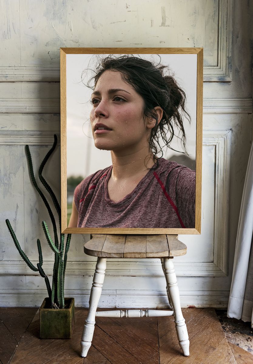 Sweaty Runner Portrait Print. — room view 1