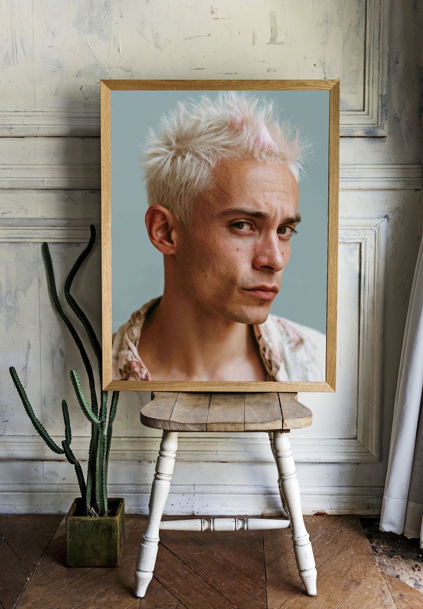 Bleached Hair Portrait Photography Poster. room preview