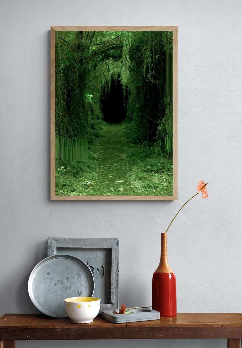 Enchanted Forest Path Photography Poster. — room view 3