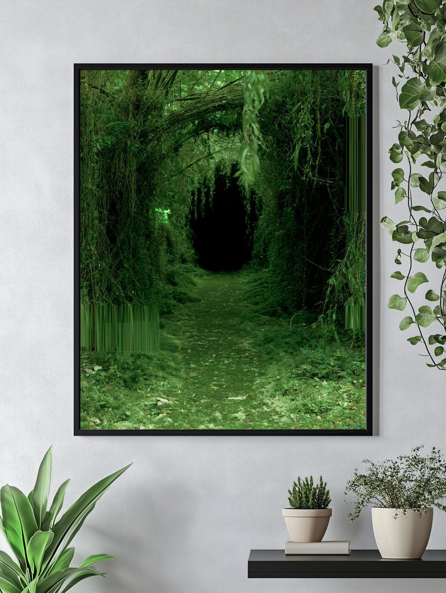Enchanted Forest Path Photography Poster. — room view 4