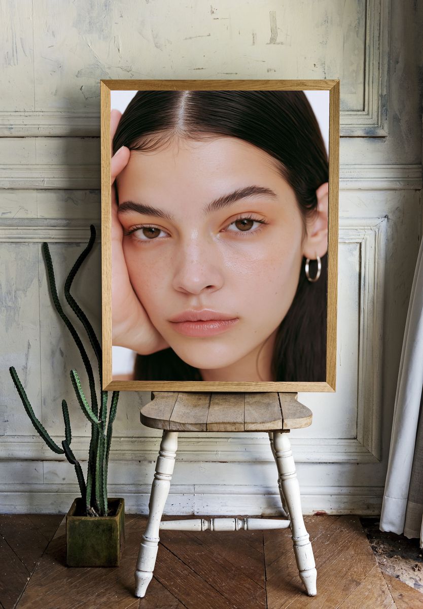 Minimalist Portrait Poster. room preview