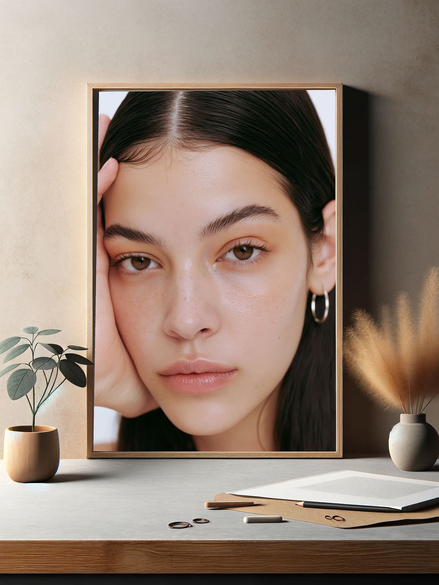 Minimalist Portrait Poster. — room view 2
