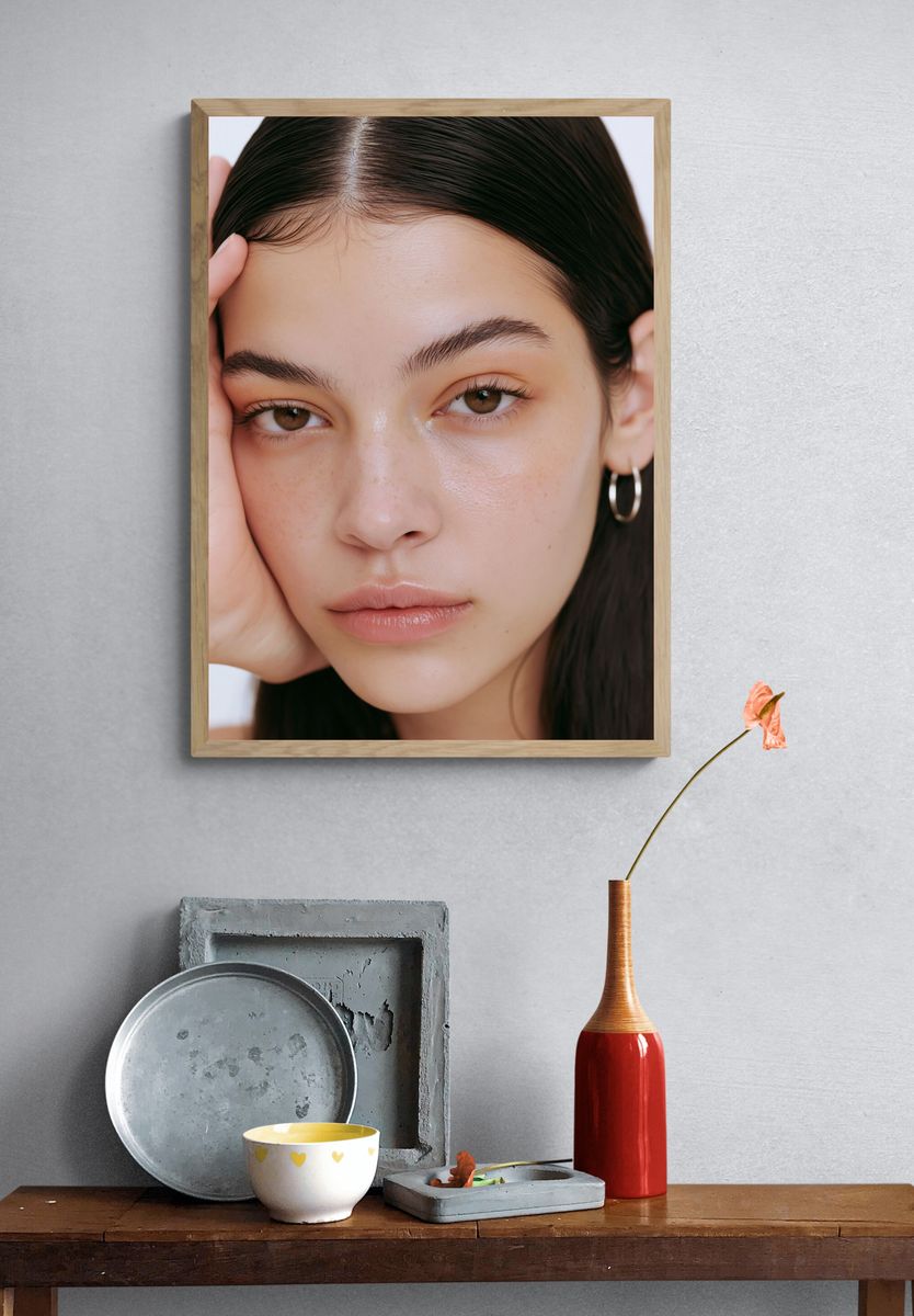 Minimalist Portrait Poster. — room view 3