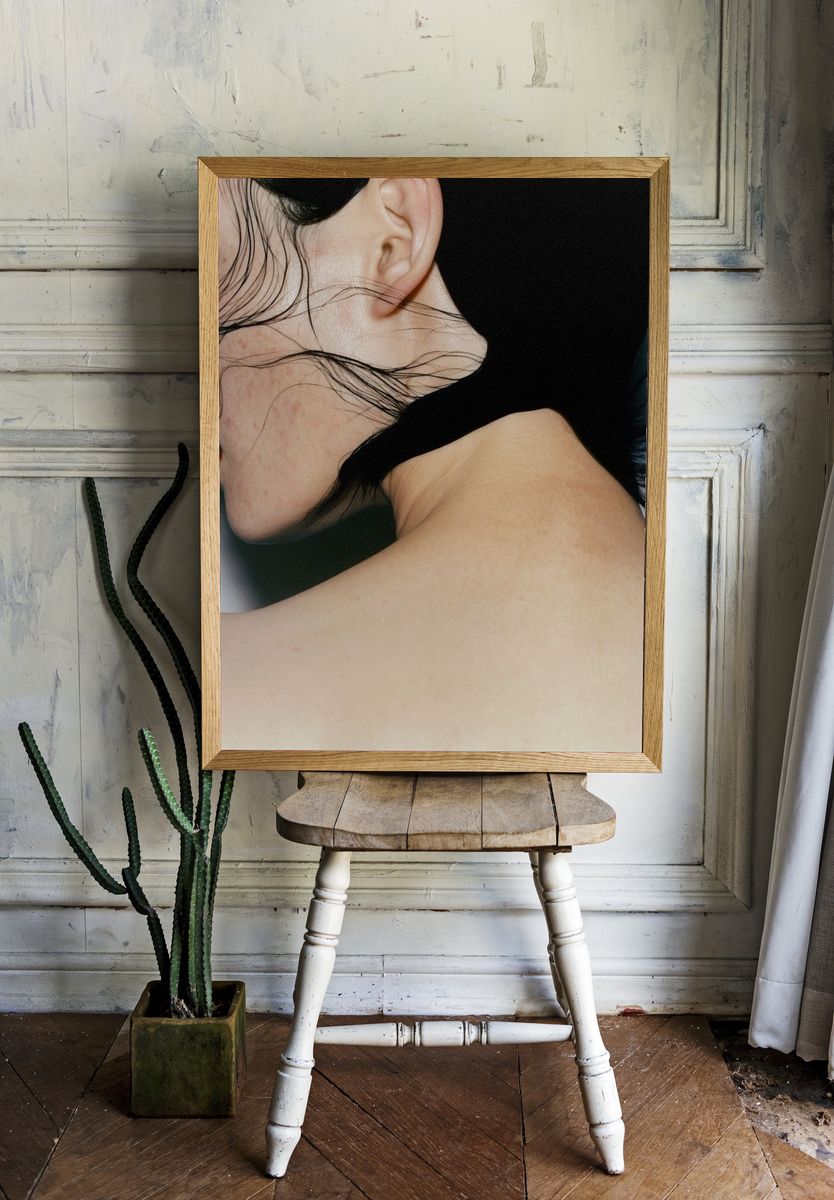 Moody Portrait Photography Poster. room preview