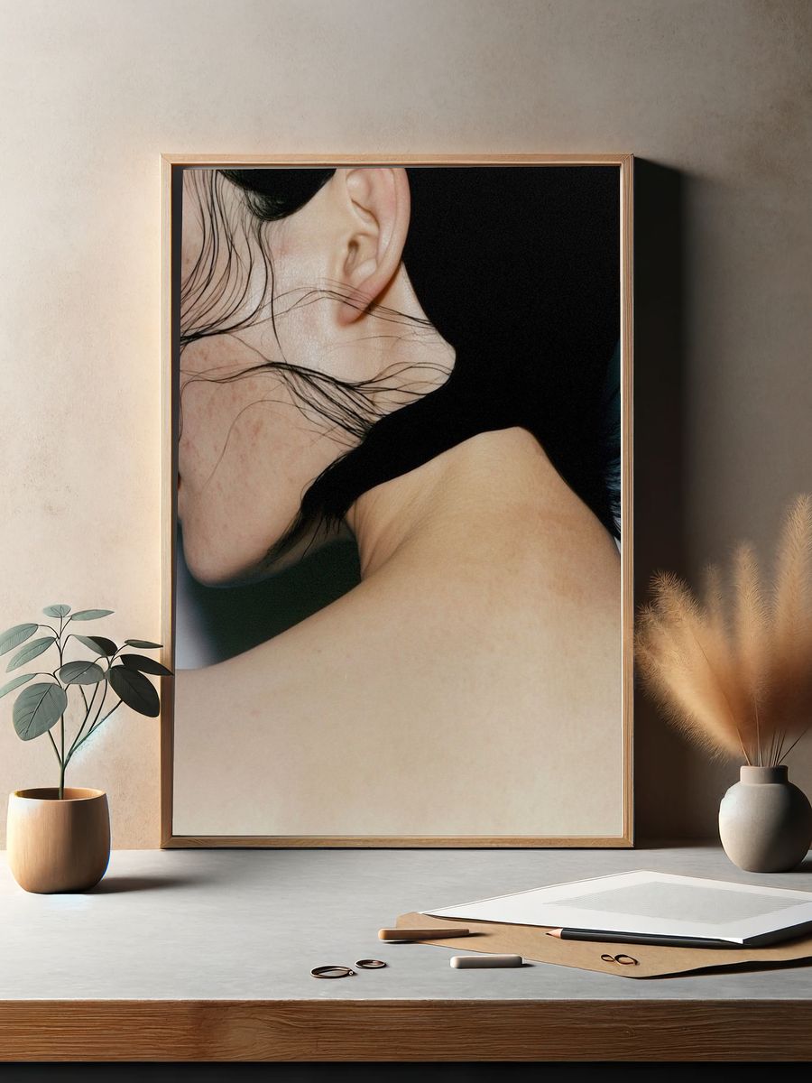 Moody Portrait Photography Poster. — room view 2