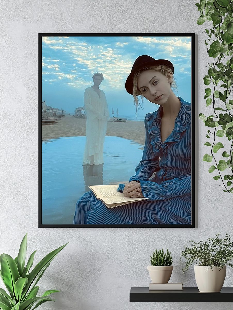 Dreamy Beach Portrait Poster. — room view 4