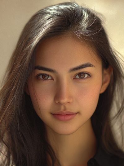 Serene Woman Portrait Print.