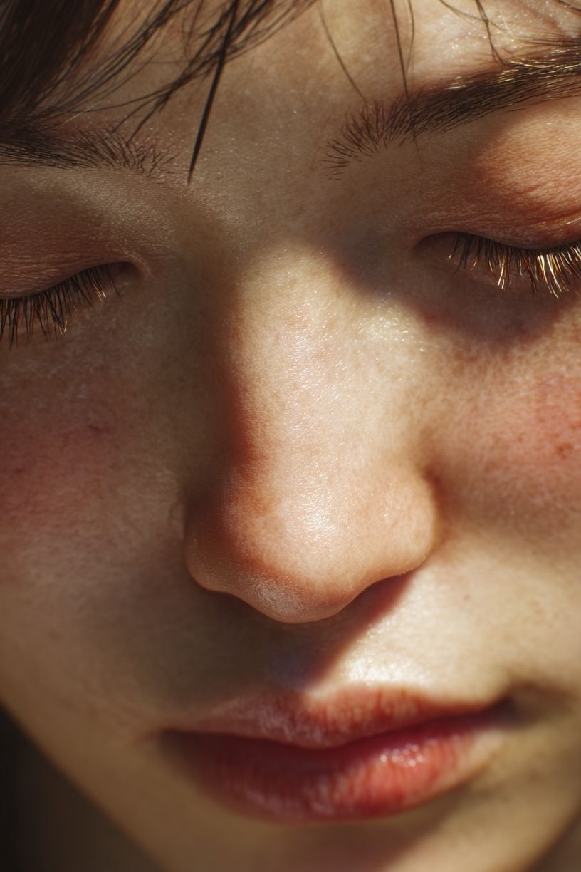 Serene Portrait Close-Up Poster. poster detail