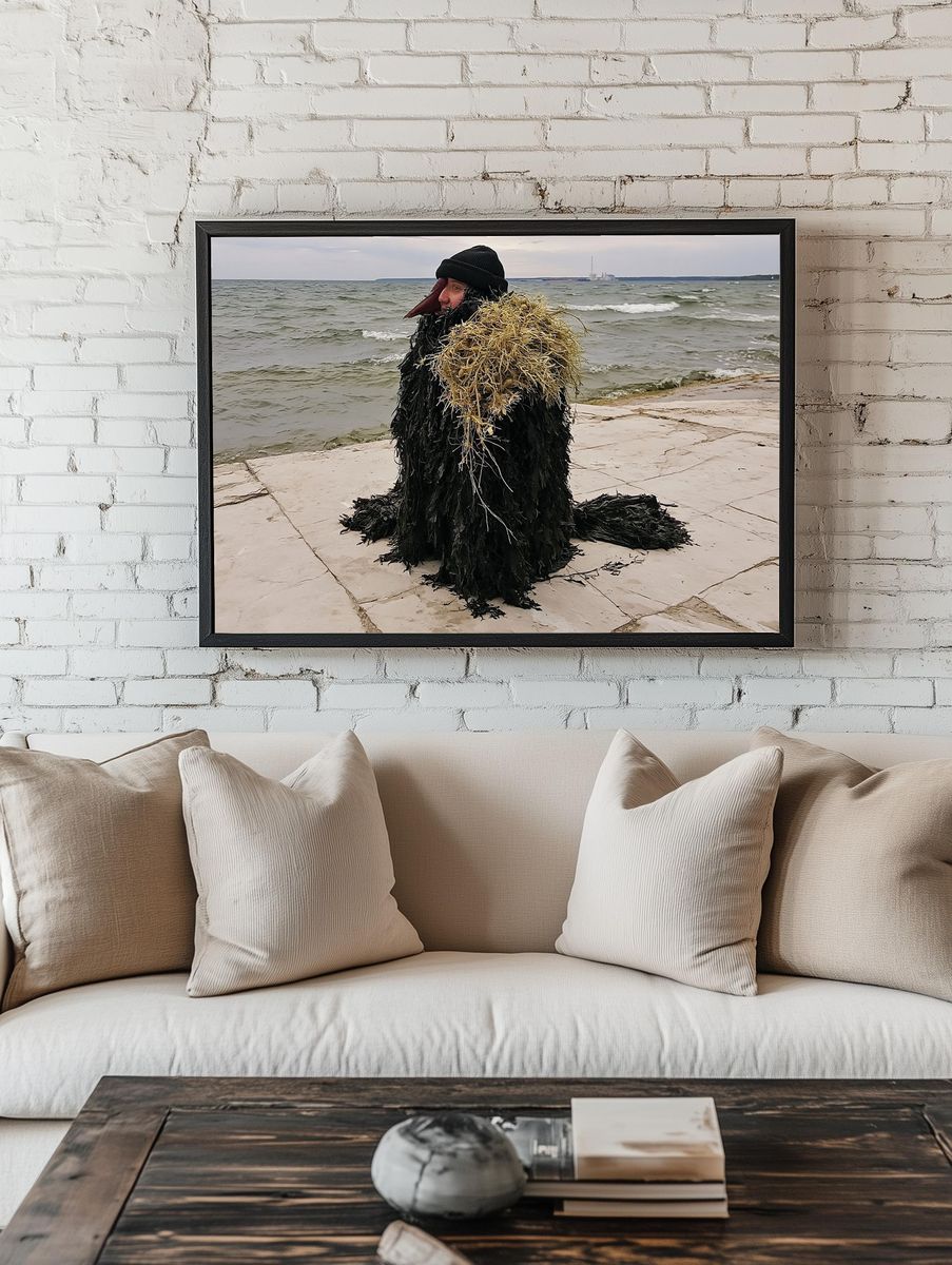 Seaside Figure Photography Poster. — room view 1