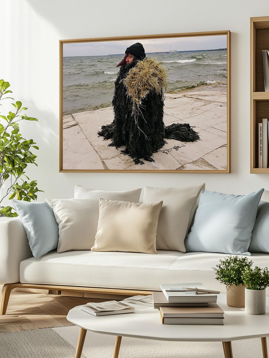 Seaside Figure Photography Poster. — room view 2
