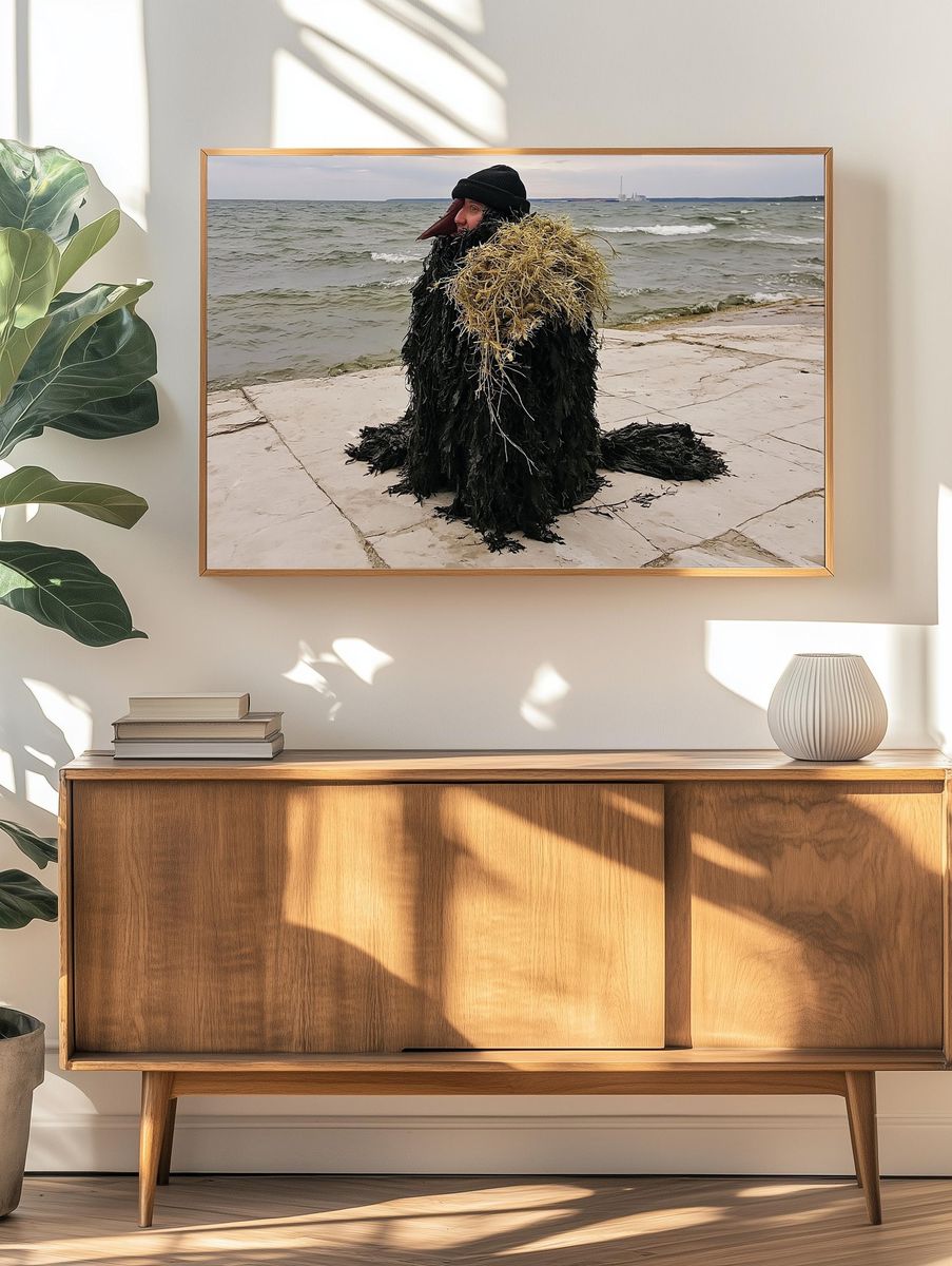 Seaside Figure Photography Poster. — room view 3
