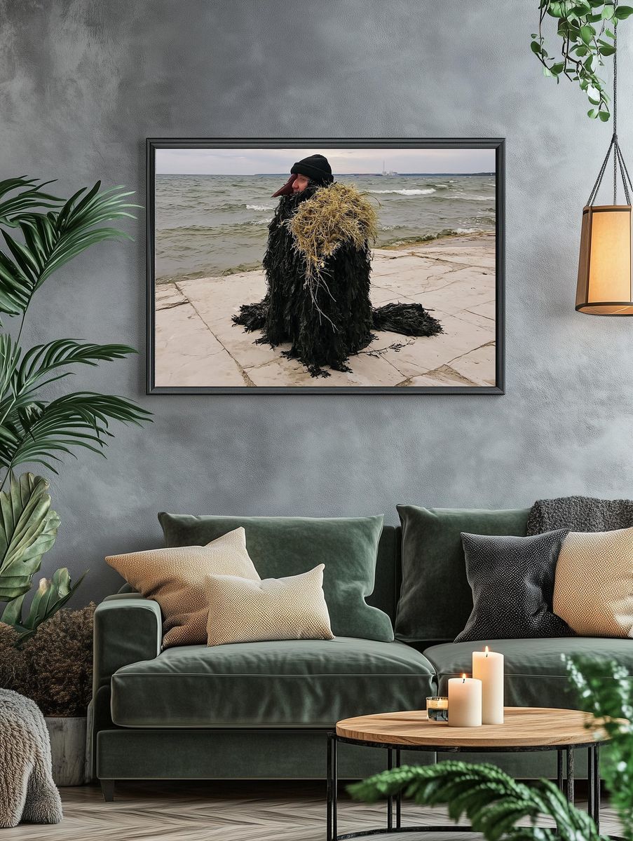 Seaside Figure Photography Poster. — room view 4