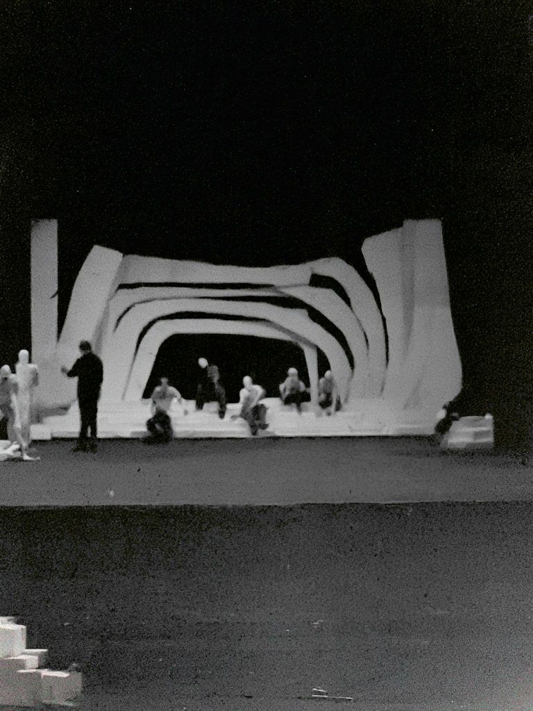 Abstract Stage Model Poster. poster — photography art