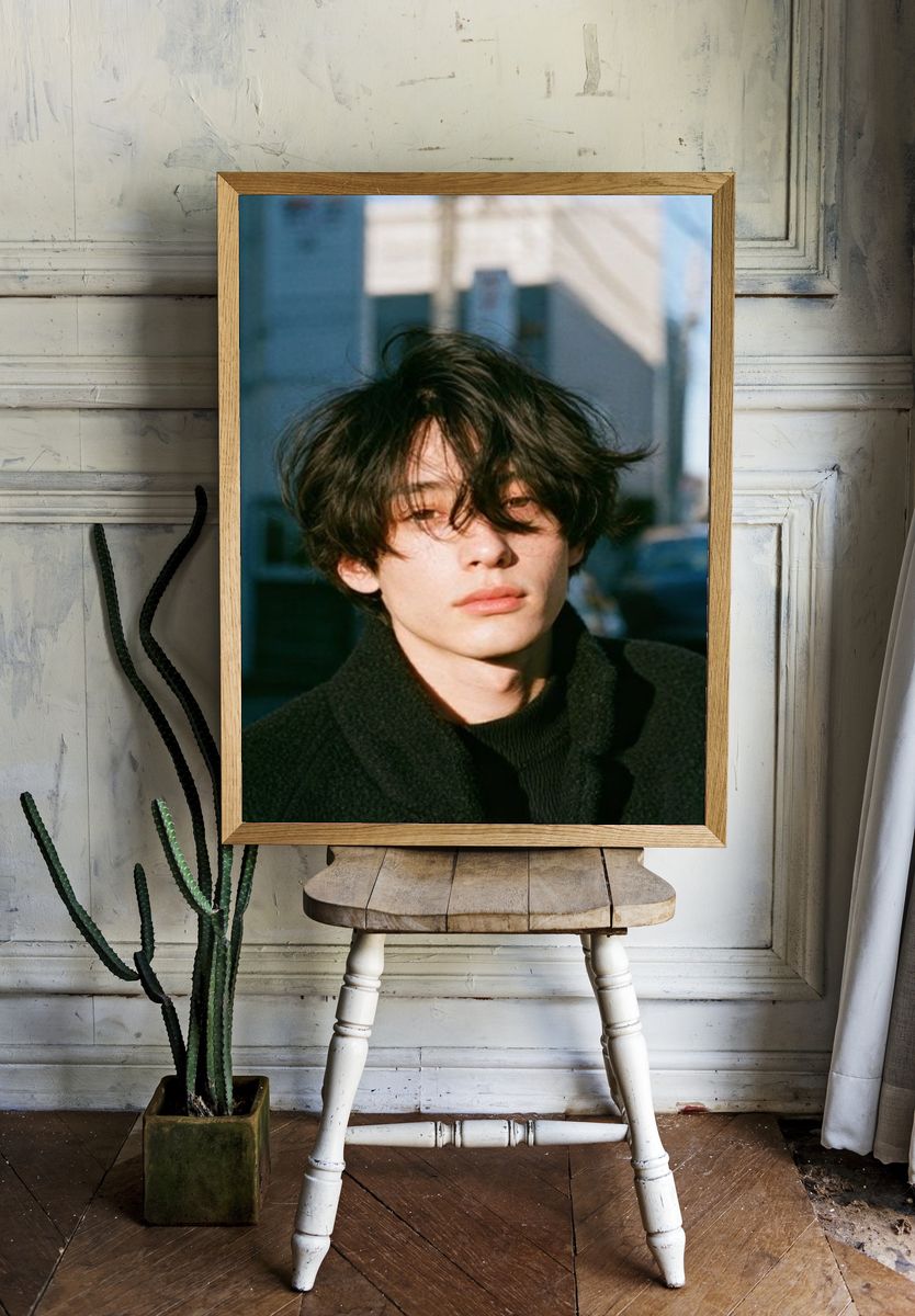 Moody Portrait Photography Poster. room preview