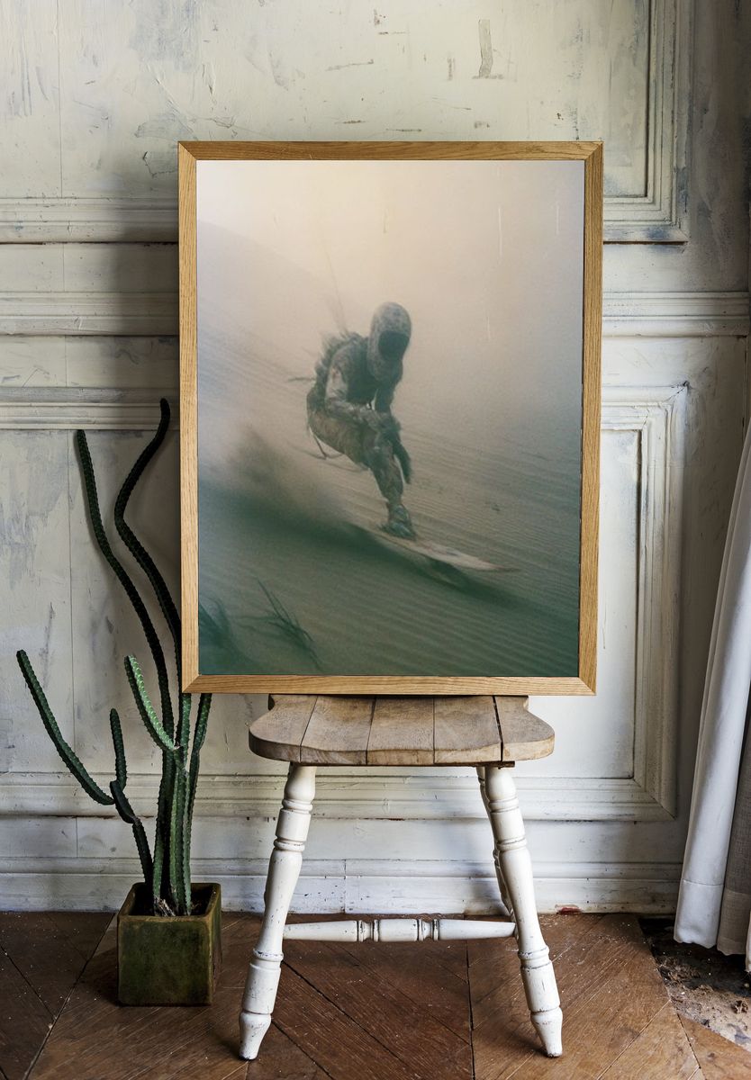 Smiling Woman Portrait Photography Poster. room preview
