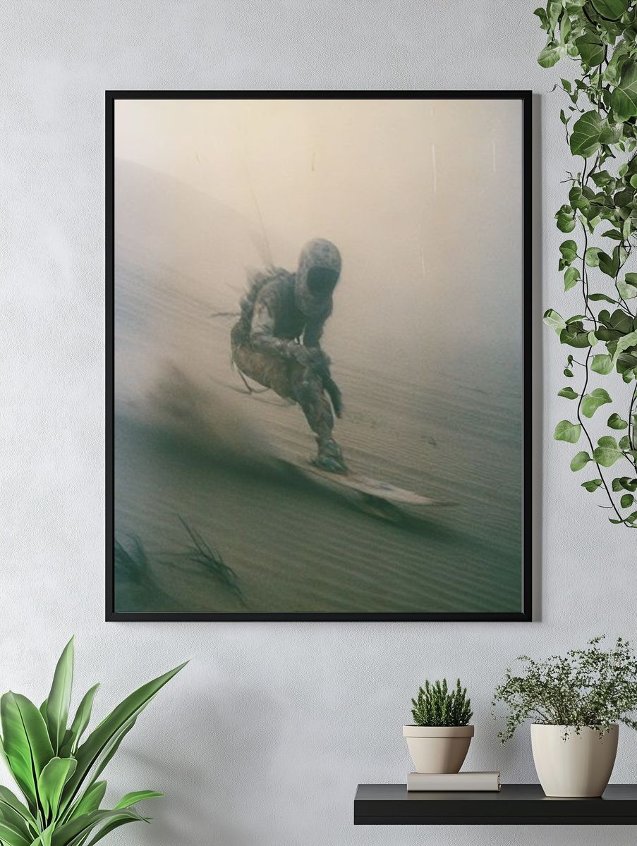 Smiling Woman Portrait Photography Poster. — room view 4