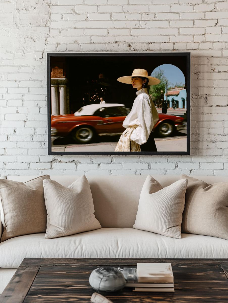 Vintage Street Fashion Poster. room preview