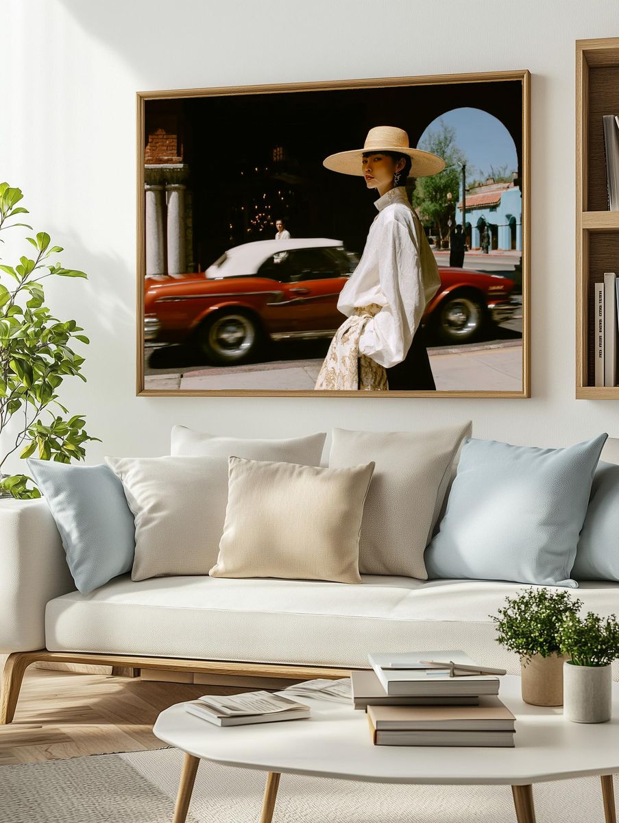 Vintage Street Fashion Poster. — room view 2