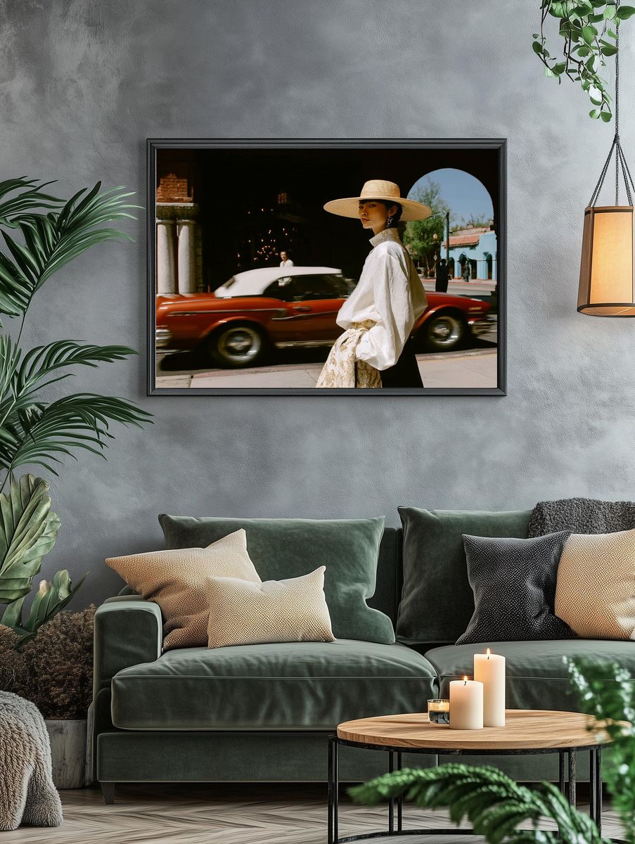 Vintage Street Fashion Poster. — room view 4