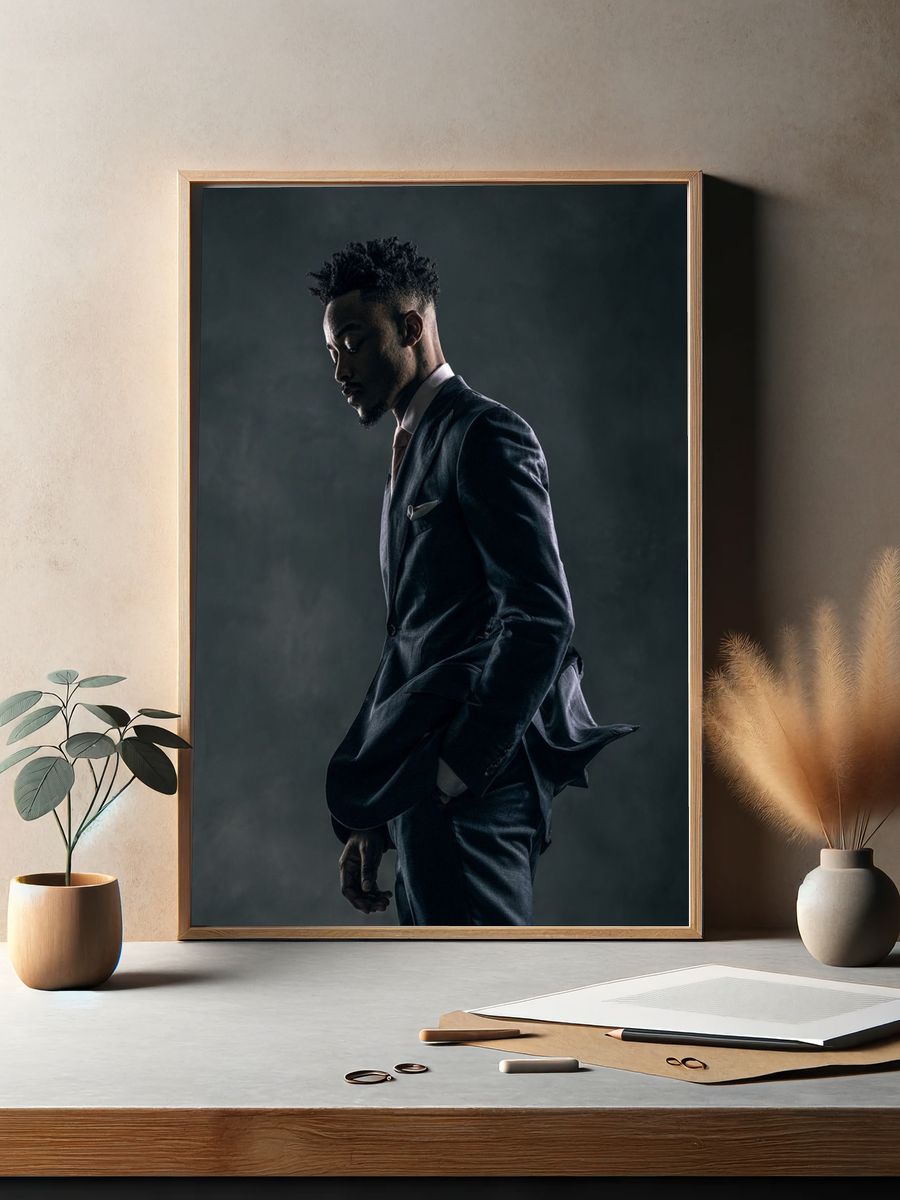 Elegant Portrait Photography Poster. — room view 2