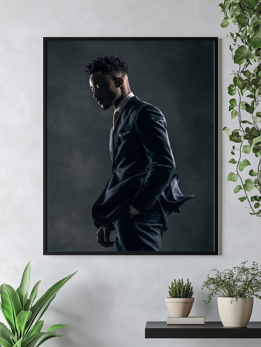 Elegant Portrait Photography Poster. — room view 4
