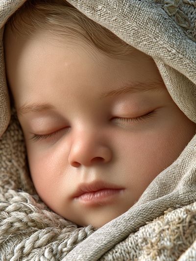 Sleeping Child Portrait Print.