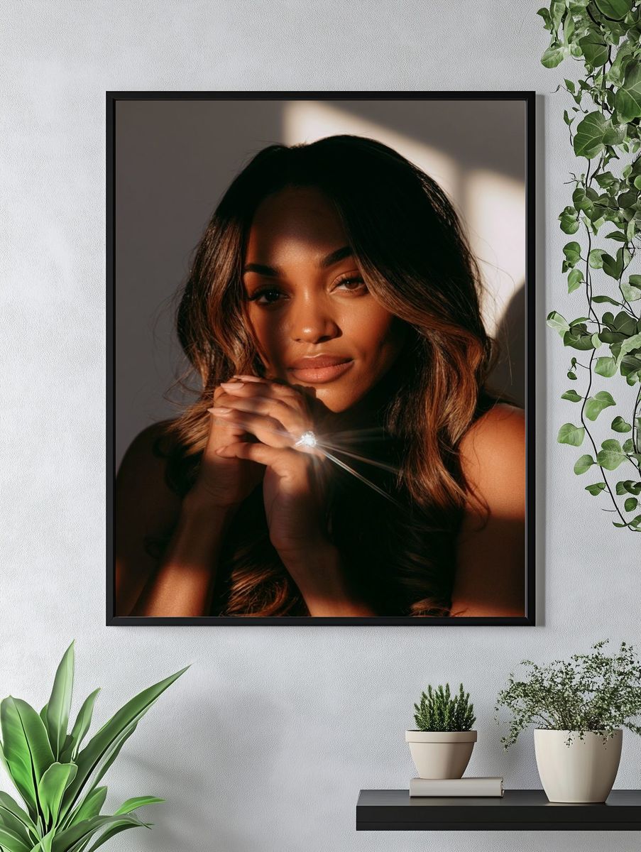 Golden Light Portrait Poster. — room view 4