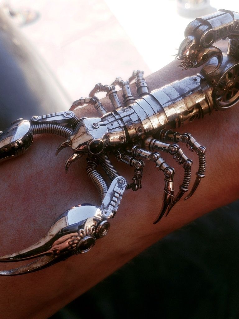 Mechanical Scorpion Photography Poster. poster — photography art