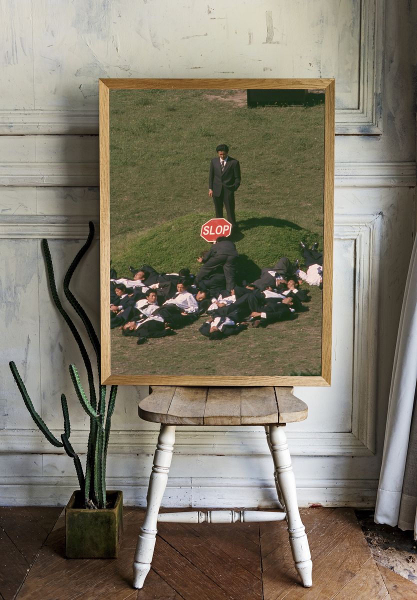 Stop Sign Performance Photography Poster. room preview