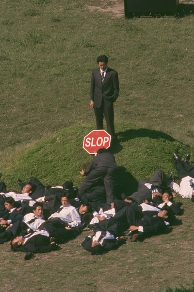 Stop Sign Performance Photography Poster.