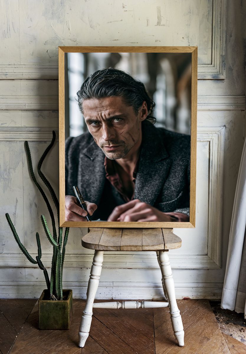 Intense Portrait Photography Poster. — room view 1