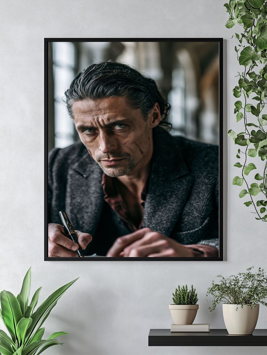 Intense Portrait Photography Poster. — room view 4