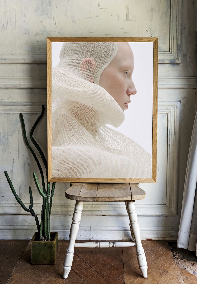 Textured Portrait Photography Poster. room preview