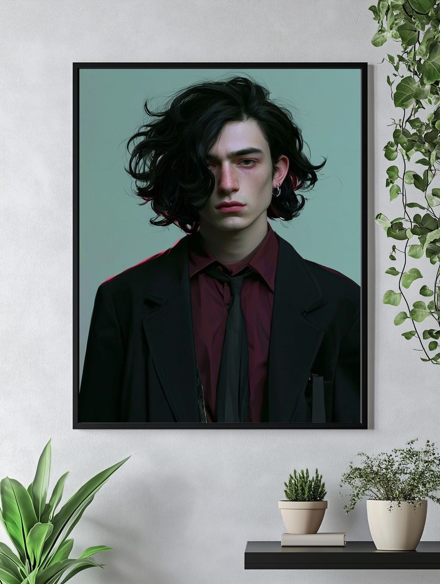 Moody Portrait Photography Poster. — room view 4