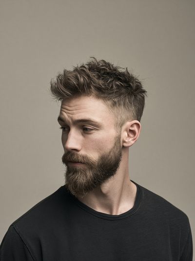Bearded Man Portrait Photography Poster.