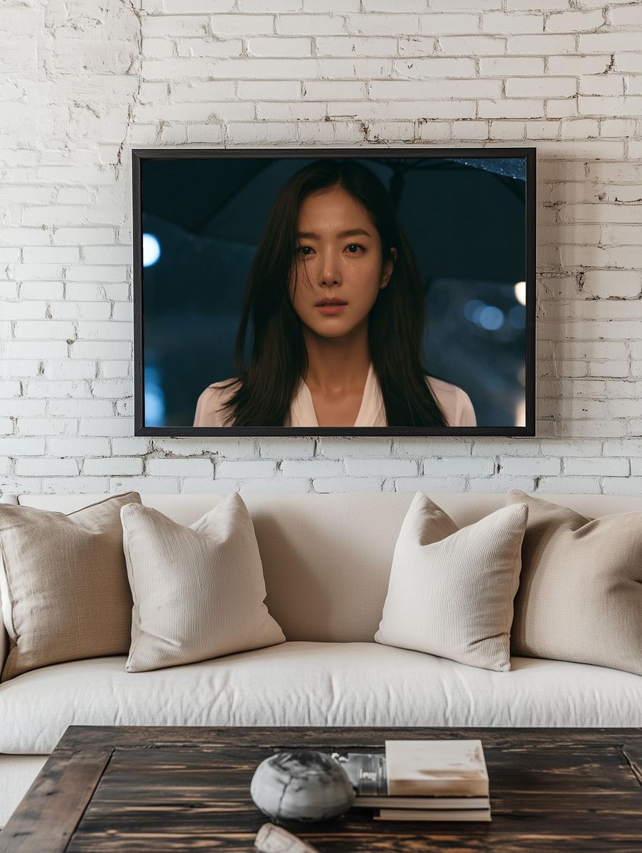 Moody Portrait Photography Poster. room preview
