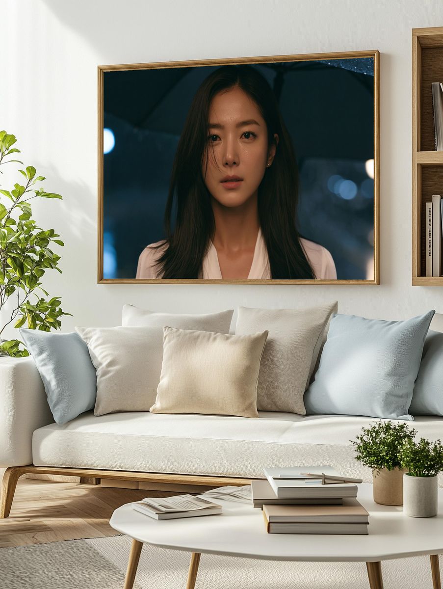 Moody Portrait Photography Poster. — room view 2