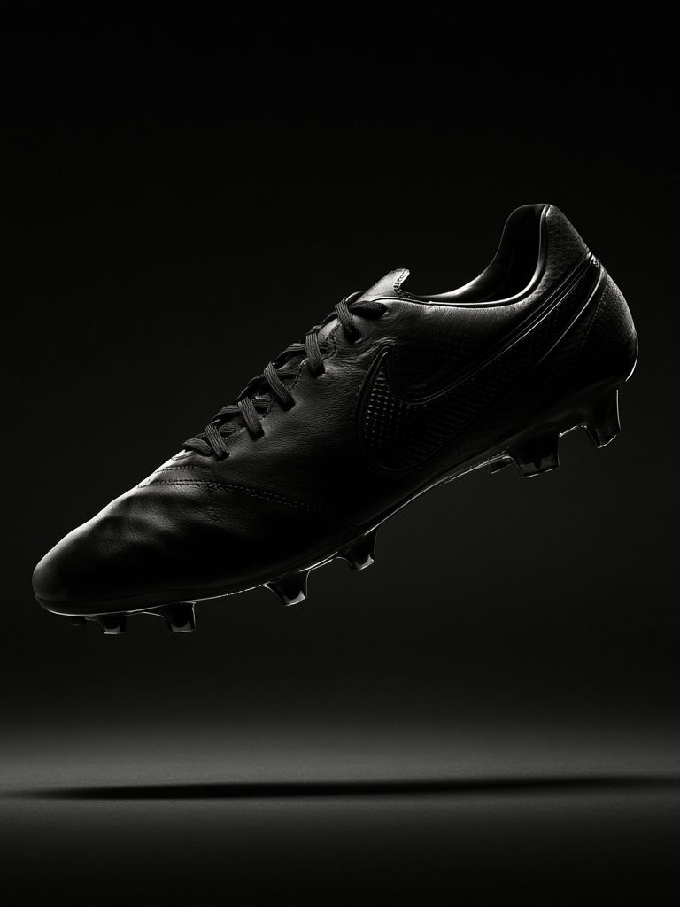 Black Football Boot Photography Poster. poster detail